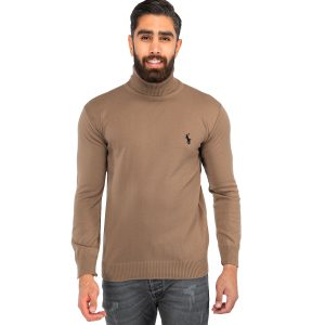بافت مردانه ساده یقه اسکی Polo مدل 39200