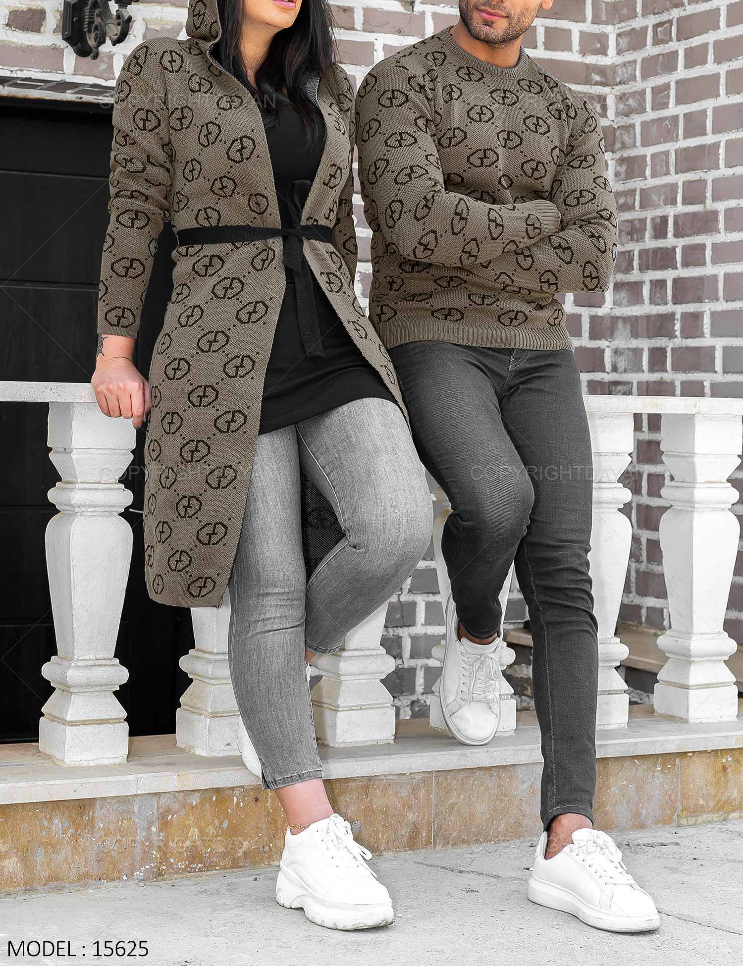 ست دونفره بافت Gucci مدل 15625