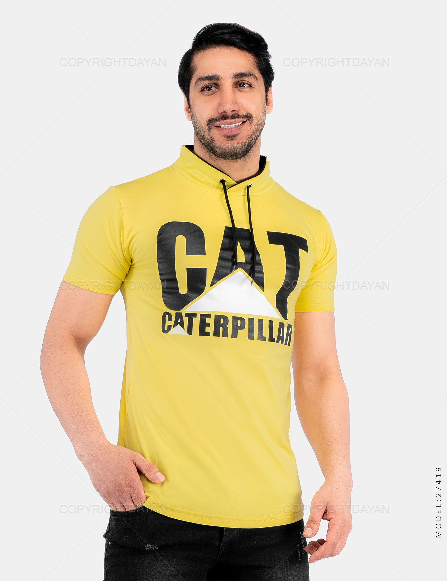 تیشرت مردانه Cat مدل 27419