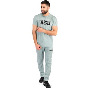 ست تیشرت شلوار مردانه Diesel ساده یقه گرد مدل 42933