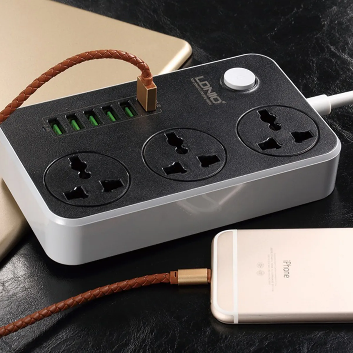 چندراهی برق USB مدل 3PS
