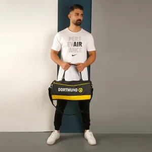 کیف ورزشی مشکی زرد مدل Dortmund
