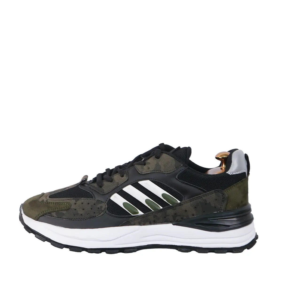 کفش ورزشی مردانه مشکی سبز چریکی Adidas مدل Toka