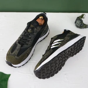 کفش ورزشی مردانه مشکی سبز چریکی Adidas مدل Toka