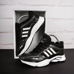 کفش ورزشی مردانه مشکی سفید Adidas مدل Ravan