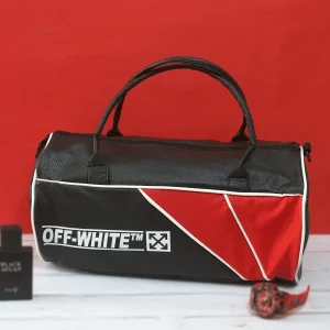 کیف ورزشی off-white مشکی قرمز مدل F90