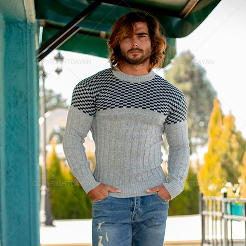 بافت مردانه Zima مدل R 1807 (خاکستری)