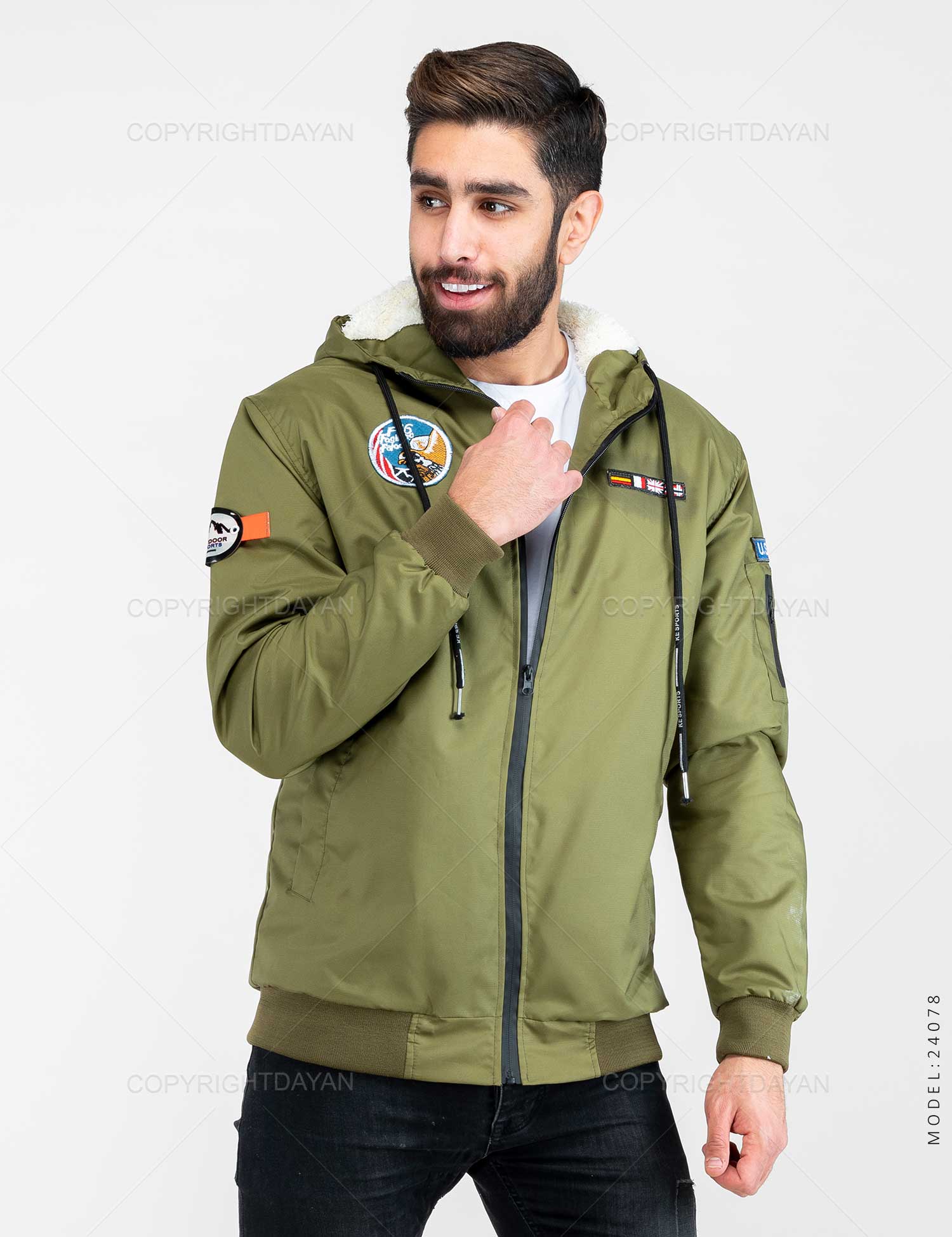 کاپشن مردانه Marlon مدل 24078