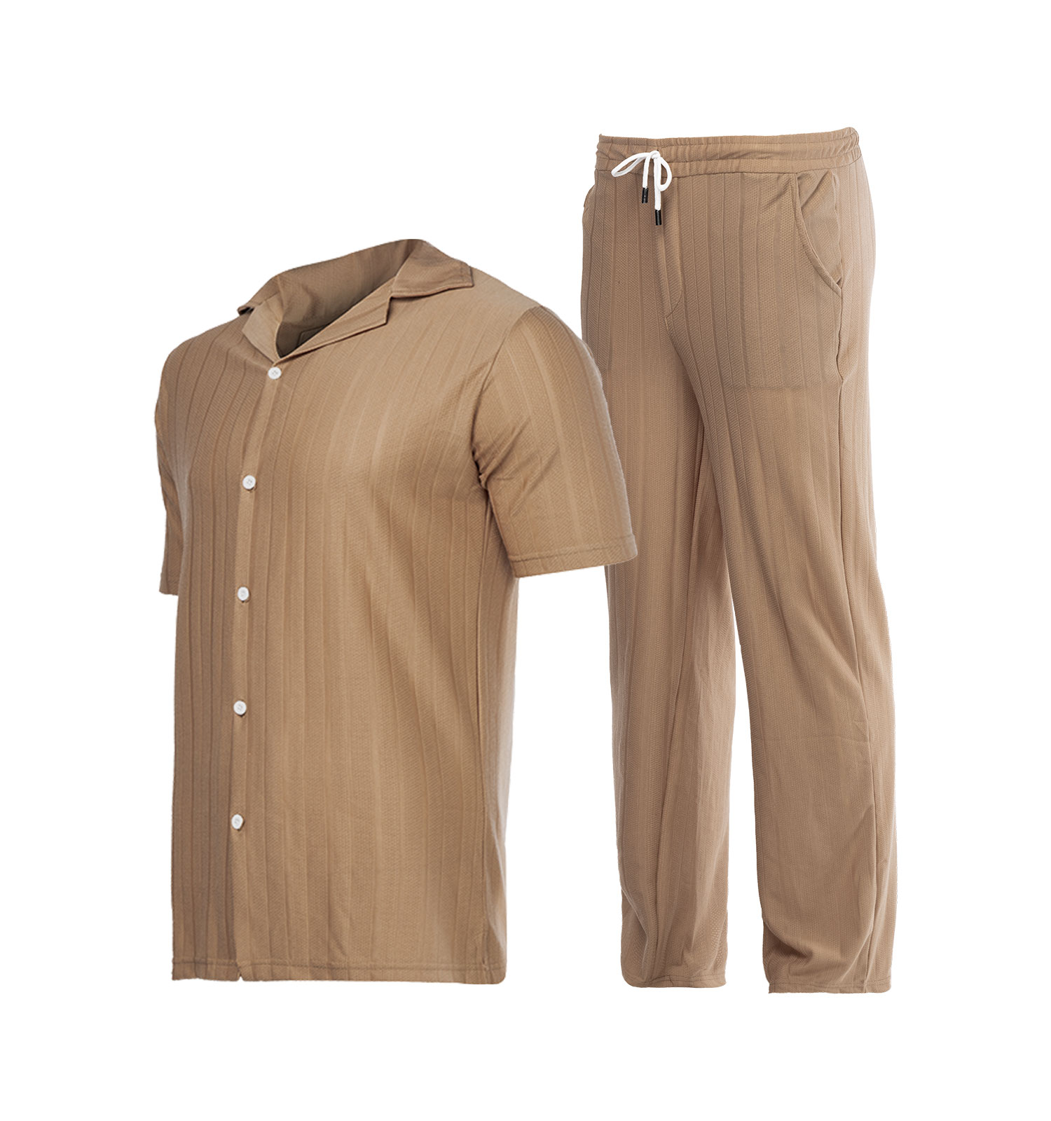 ست مردانه پیراهن شلوار آستین کوتاه طرحدار مدل 45508