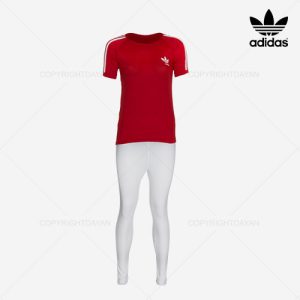 ست تیشرت شلوار زنانه Adidas مدل Z 8095 (قرمز)