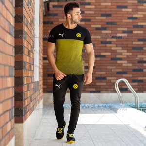 ست تیشرت شلوار Puma مدل B . Dortmund