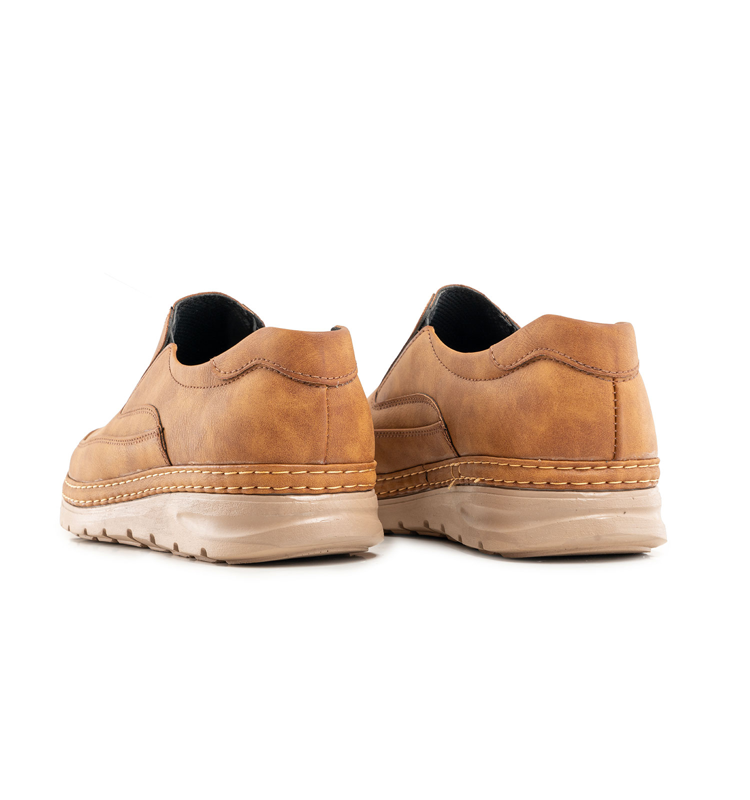 کفش روزمره مردانه Skechers چرم مصنوعی عسلی مدل 44030