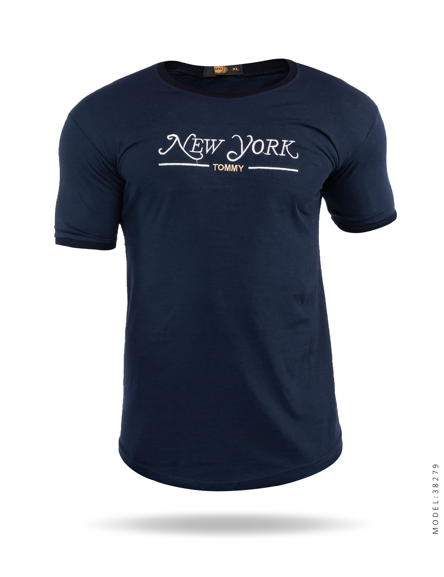 تیشرت مردانه یقه گرد New York مدل 38279