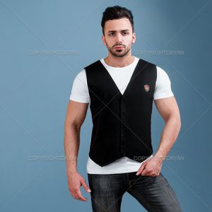 تیشرت طرح جلیقه مردانه Oriza