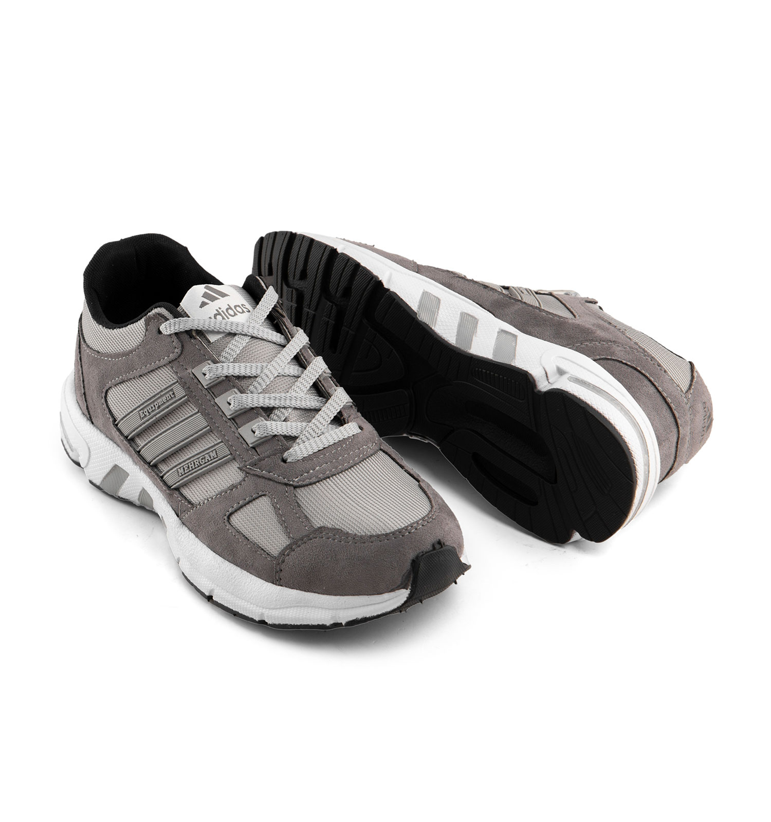 کفش اسپرت Adidas مردانه طوسی بندی مدل 43195