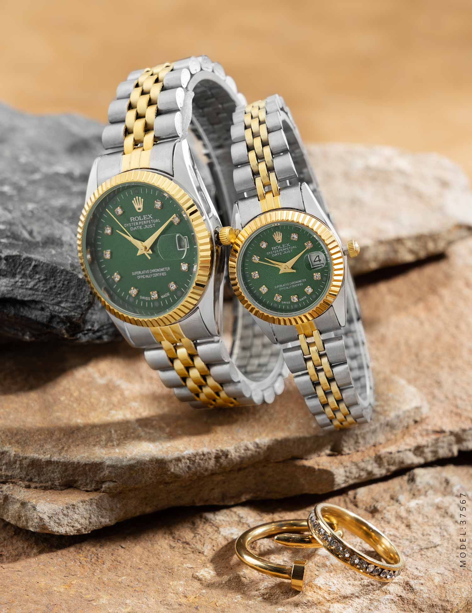 ست ساعت مچی استیل Rolex مدل 37567