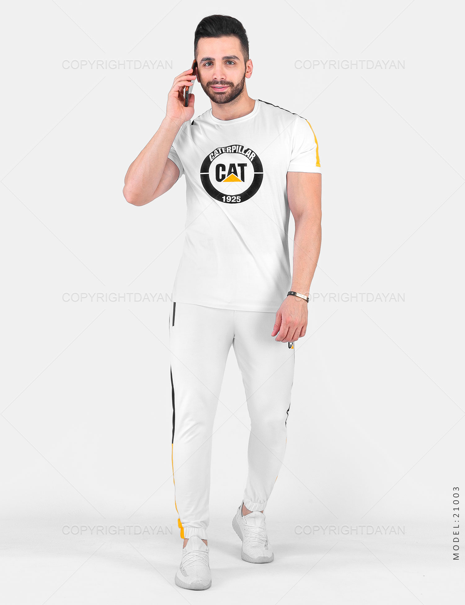 ست تیشرت شلوار مردانه Cat مدل 21003