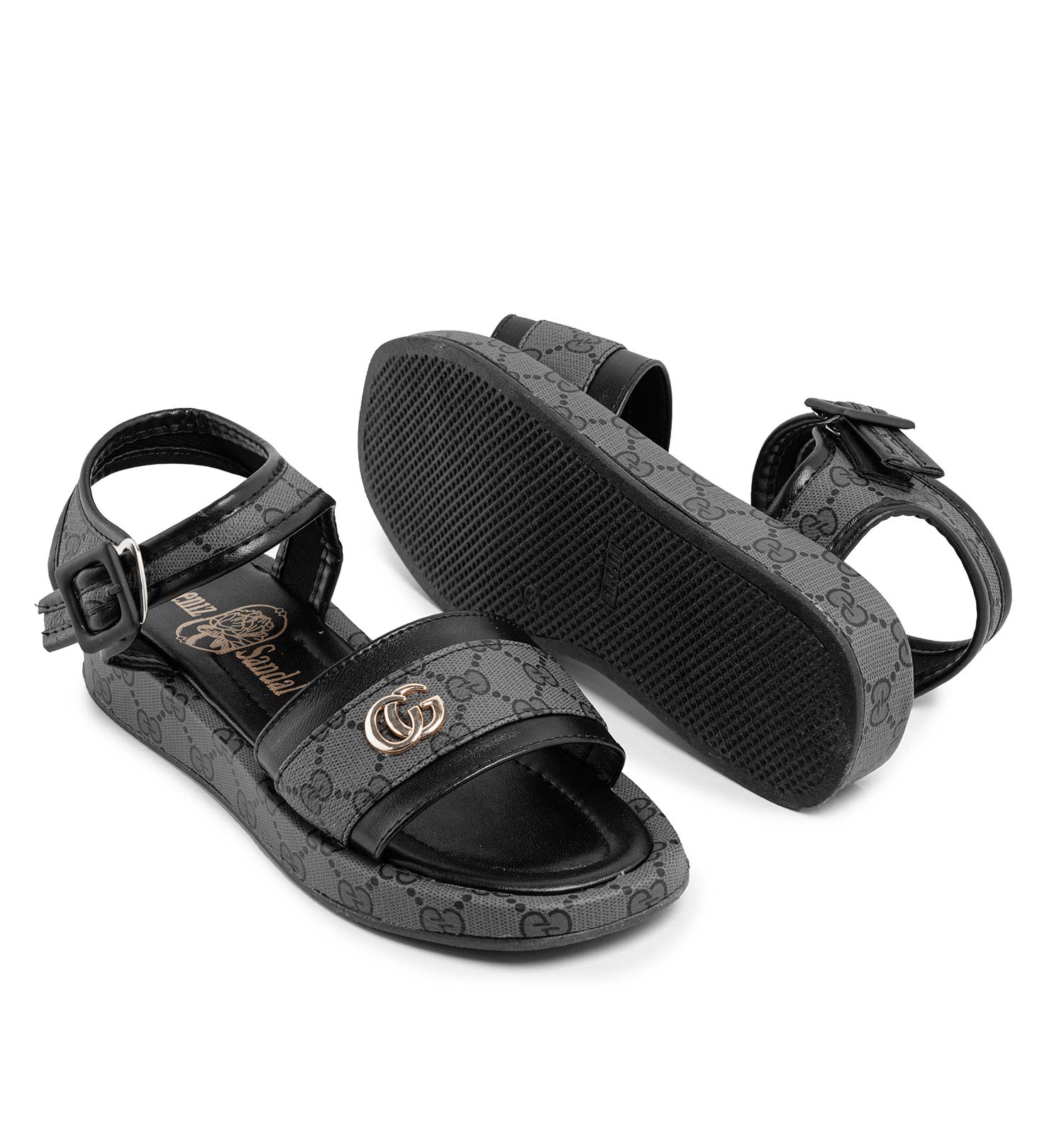 کفش صندل زنانه چرم مصنوعی Gucci بندی مدل 43922