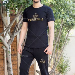 ست تیشرت شلوار Perspolis لوگو طلایی