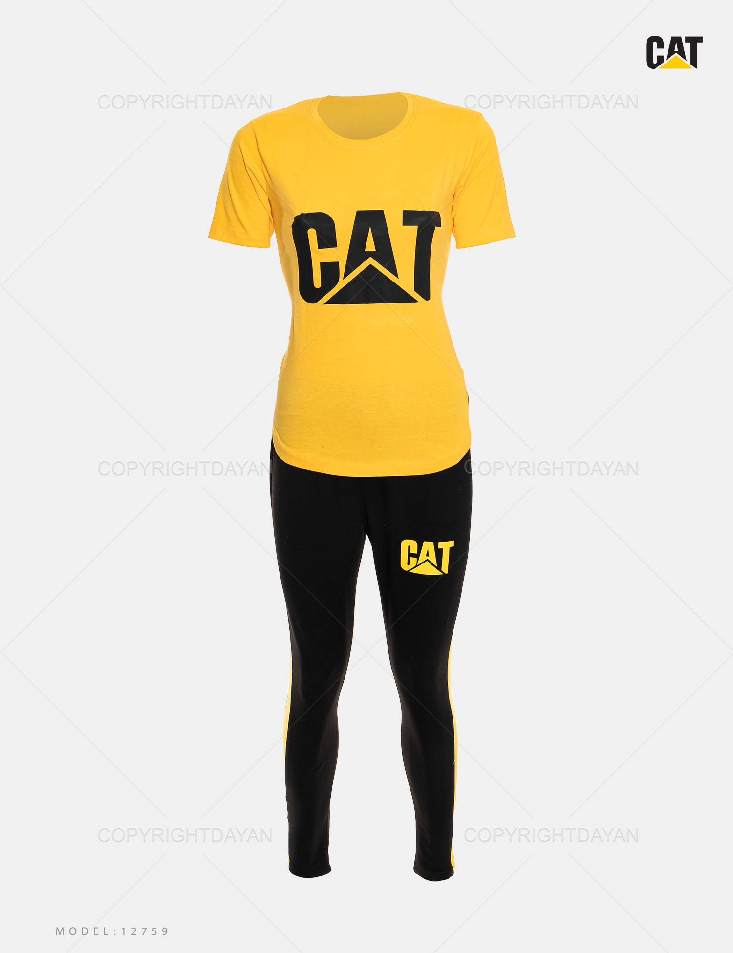 ست تیشرت شلوار زنانه Cat مدل 12759