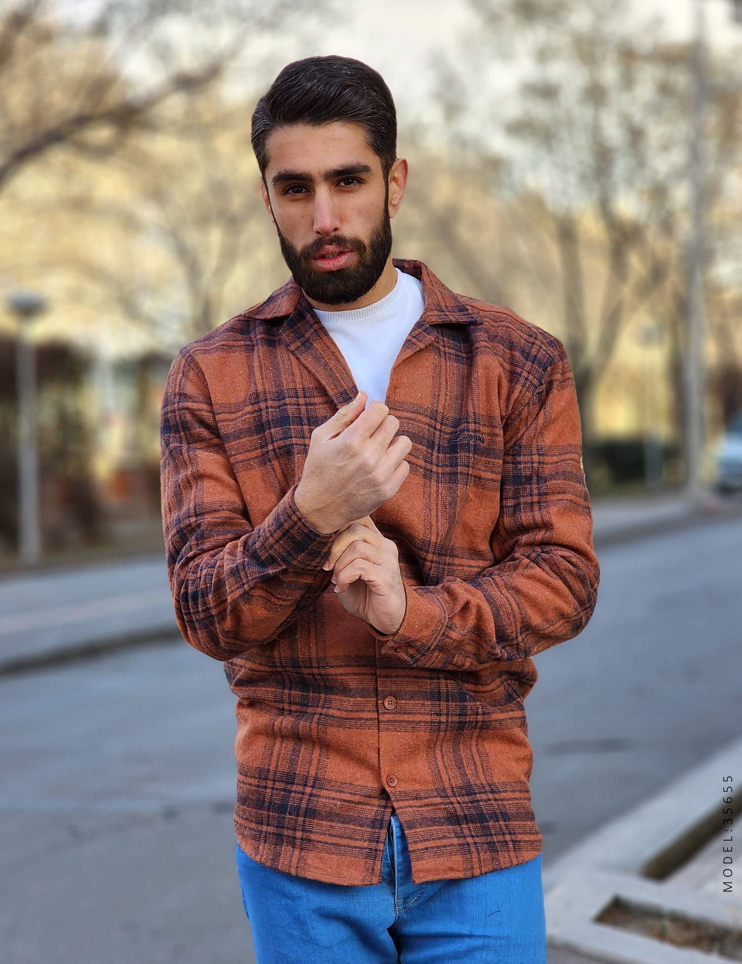 پیراهن پشمی مردانه Louis Vuitton مدل 35655