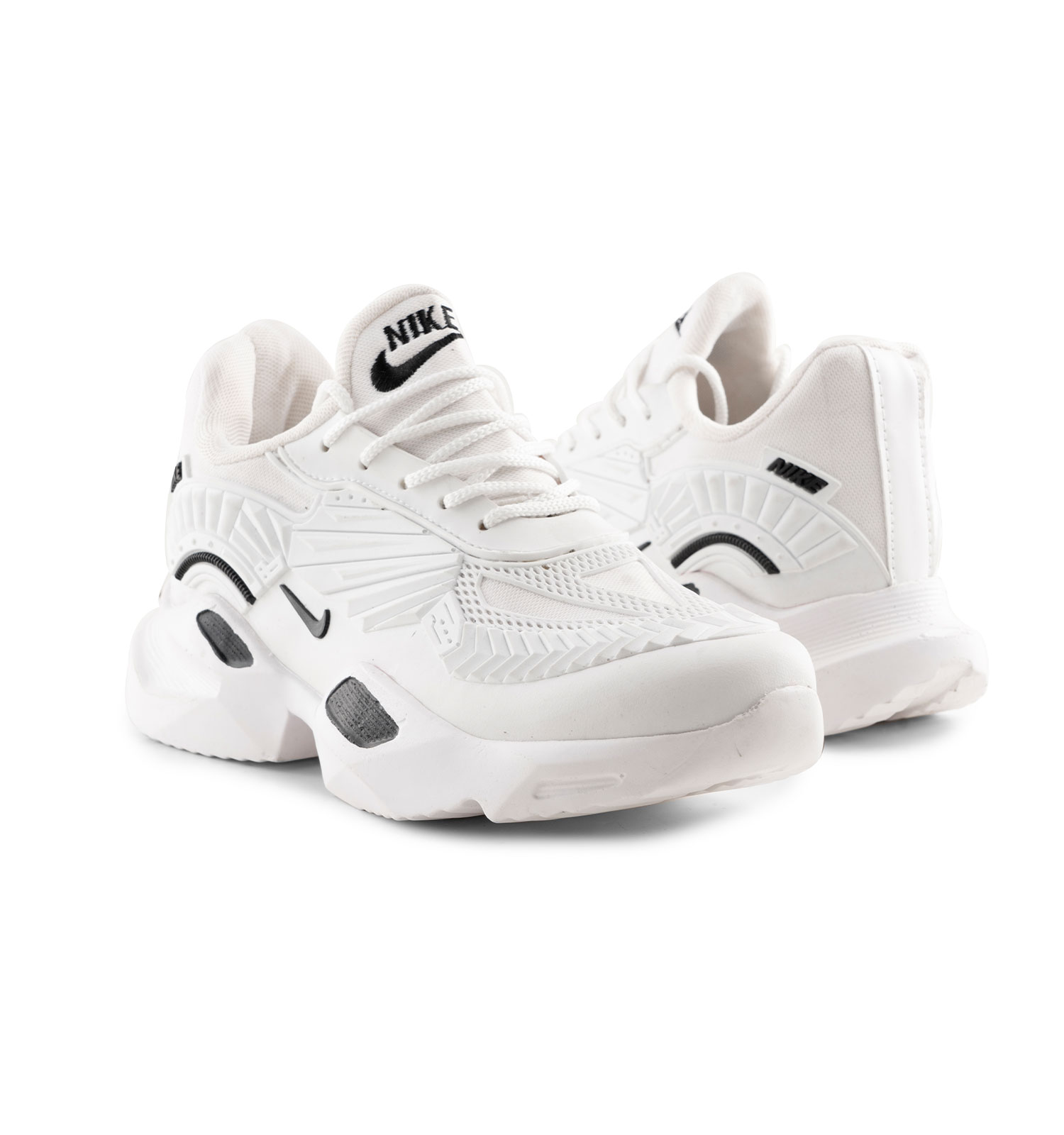کفش ورزشی Nike مردانه سفید لژدار بندی چرم مصنوعی مدل 44413