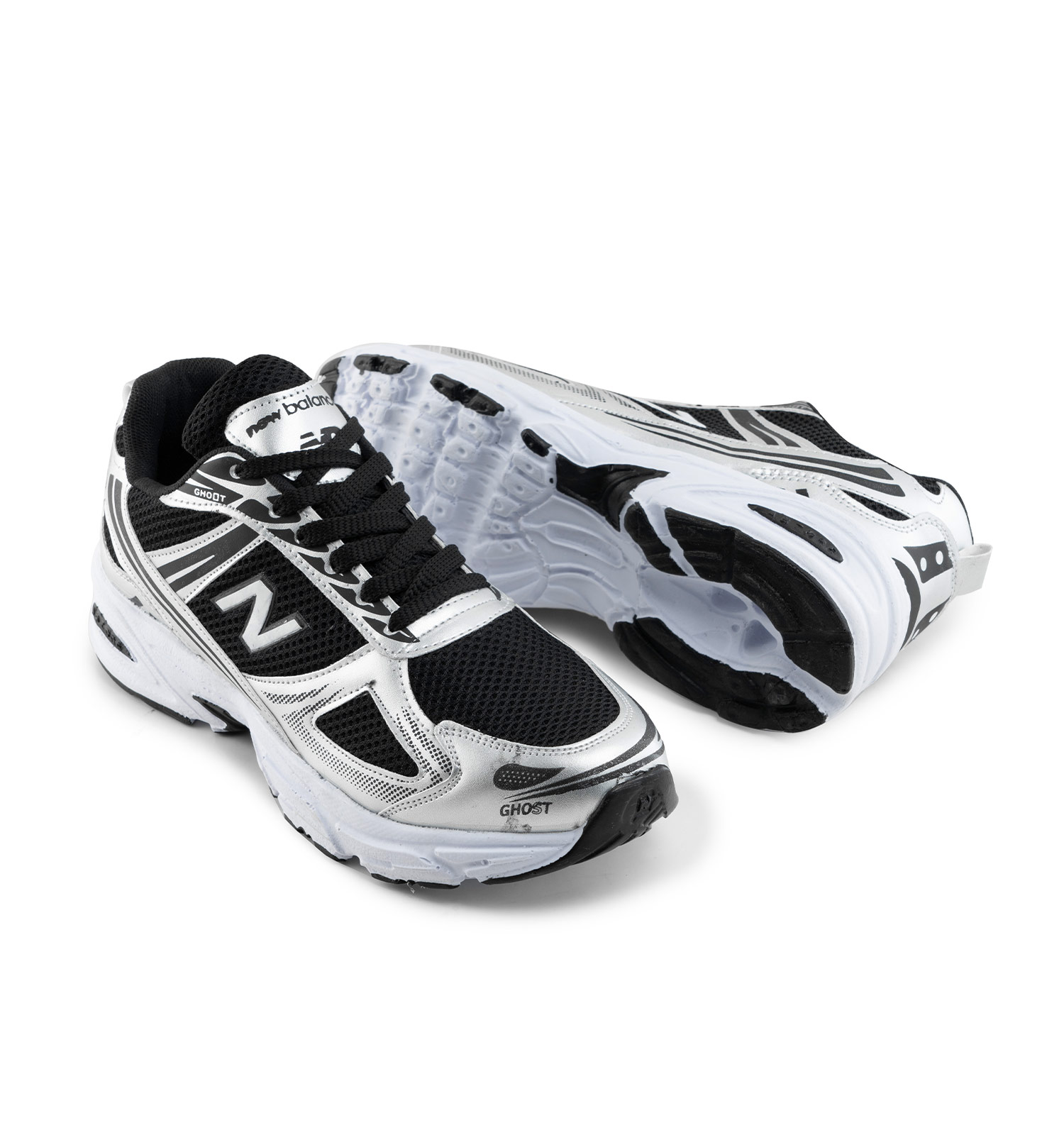 کفش ورزشی new balance مردانه مشکی بندی مدل 41950