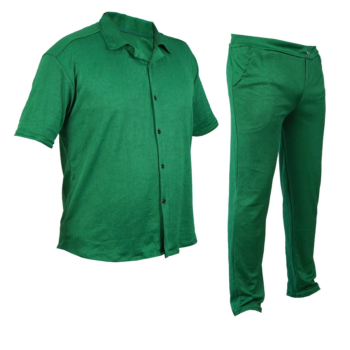 ست پیراهن شلوار مردانه سبز مدل Pasha2