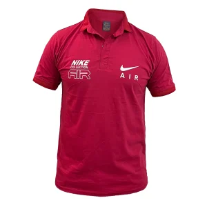 تیشرت مردانه زرشکی مدل nike air collection