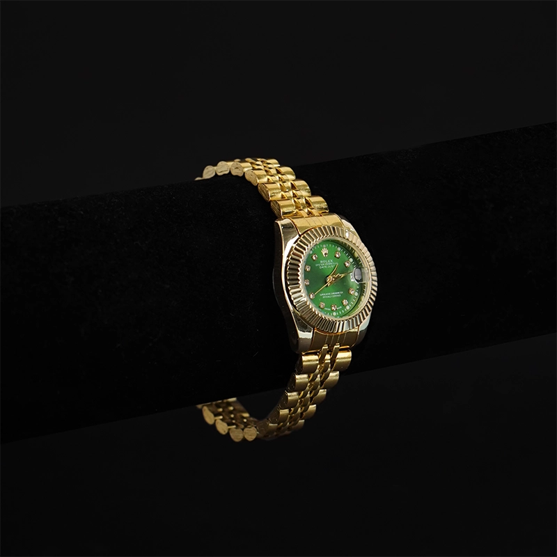 ساعت Rolex زنانه صفحه سبز مدل R12