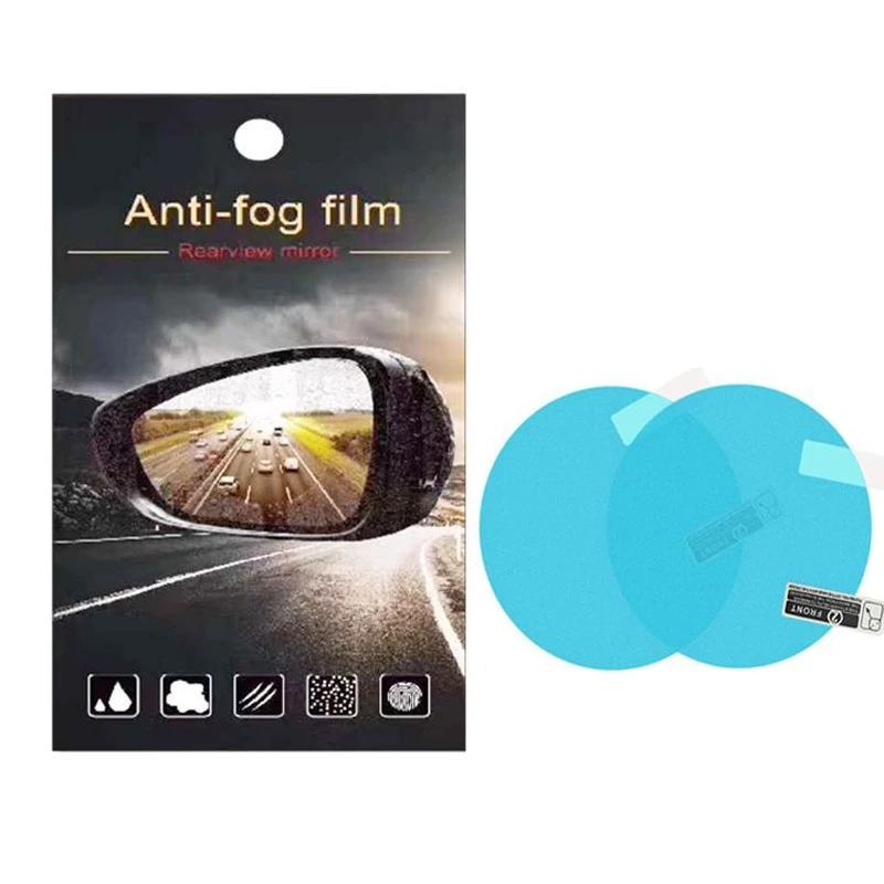 برچسب ضد آب آینه خودرو 2 عددی مدل Anti Fog