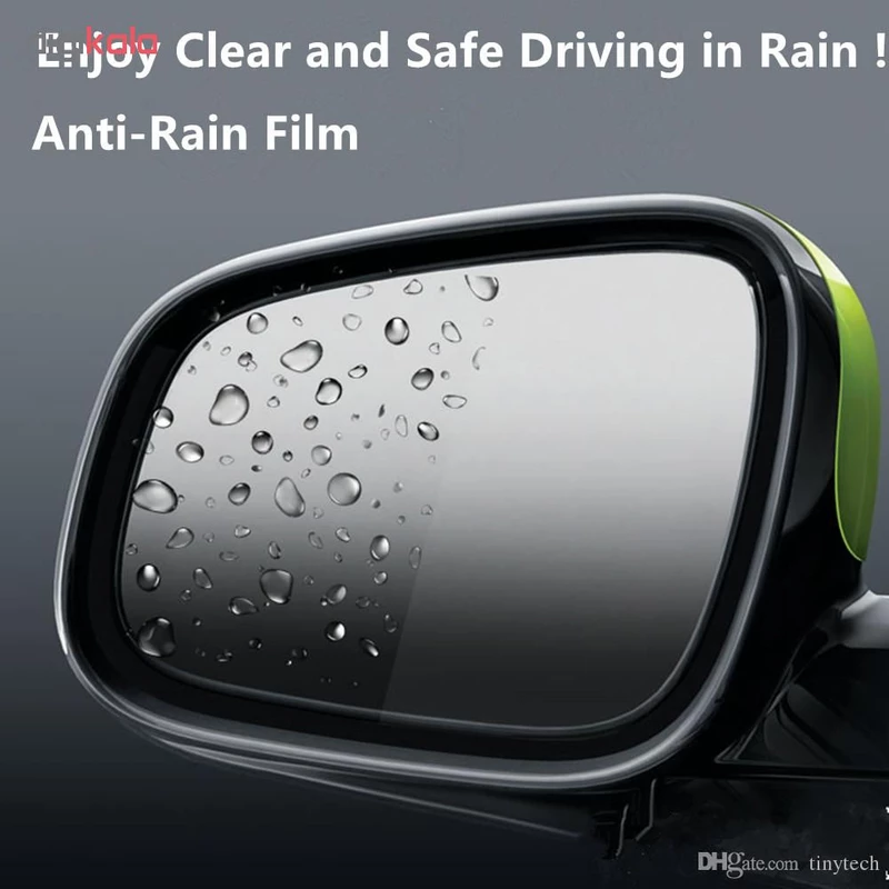 برچسب ضد آب آینه خودرو 2 عددی مدل Anti Fog