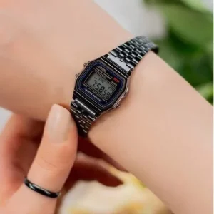 ساعت مشکی نوستالژی Casio زنانه