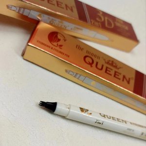 قلم دو طرفه هاشور ابرو خط چشم Queen Brown
