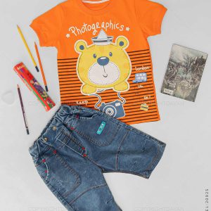 ست تیشرت شلوارک بچگانه Alvin مدل 20925