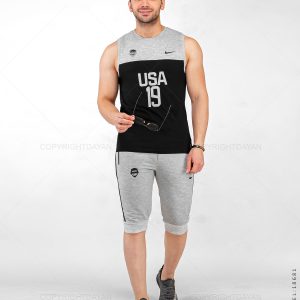 ست رکابی شلوارک مردانه Nike مدل 18681
