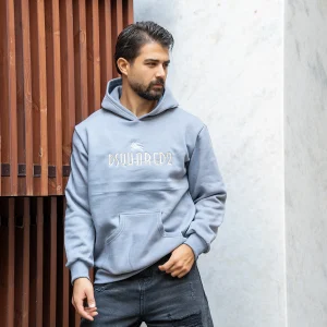 هودی مردانه طوسی DSQUARED2 مدل Behrad