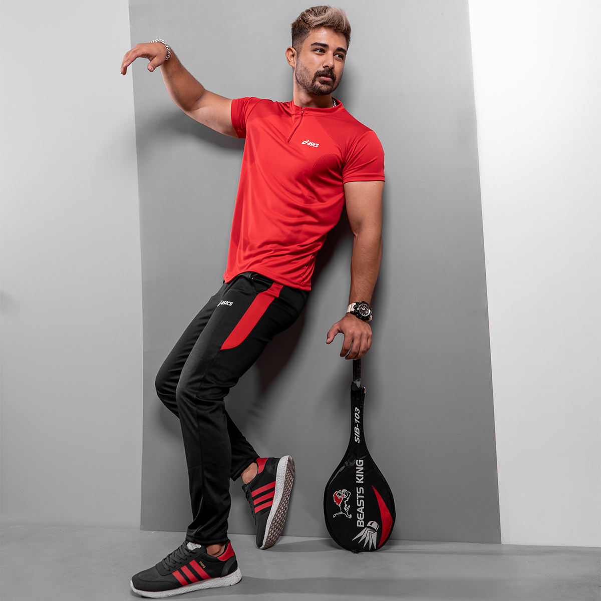 ست تیشرت شلوار Asics مردانه مدل Pedrik T