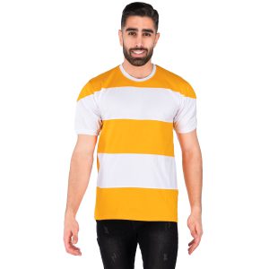 تیشرت یقه گرد مردانه راه راه مدل 43844