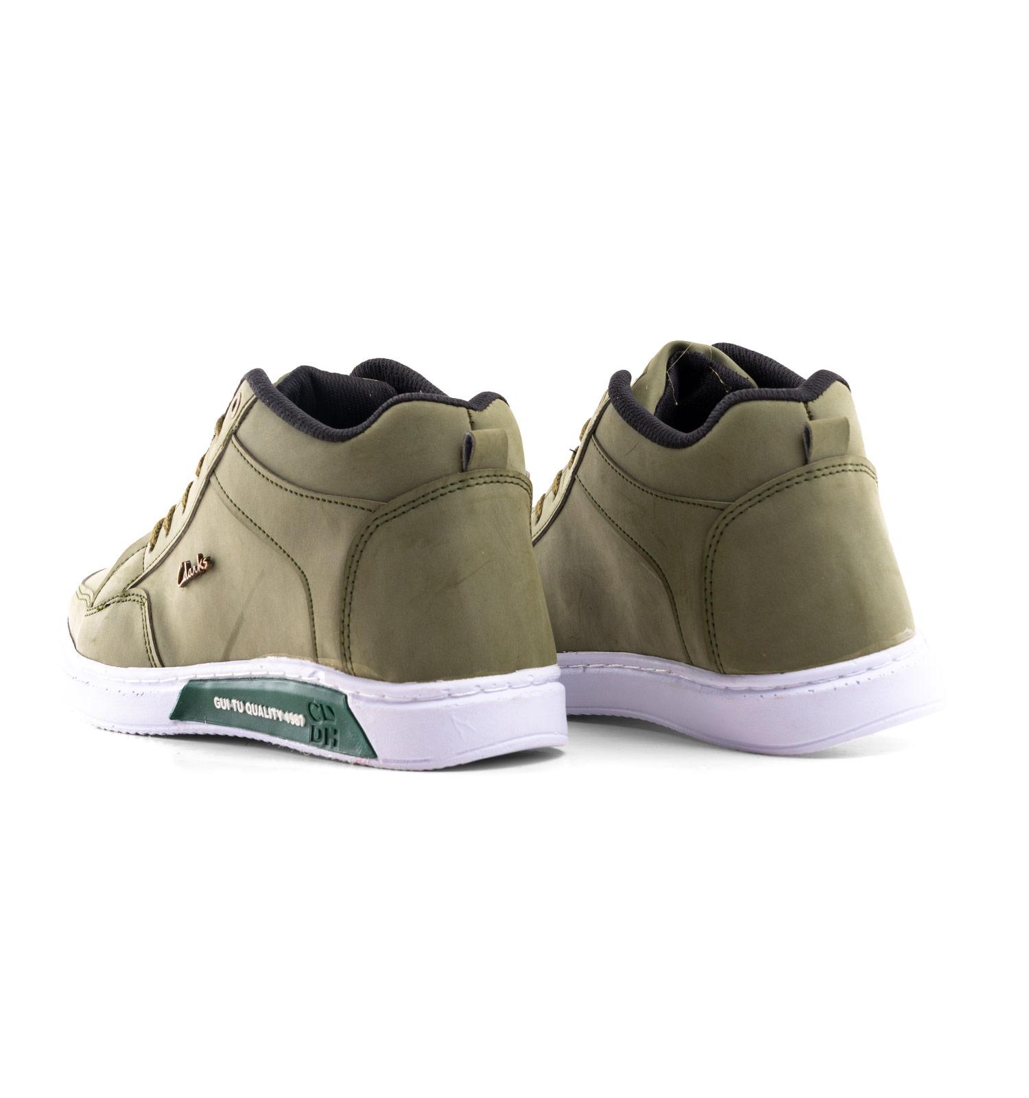 کفش ساقدار چرم مصنوعی مردانه بنددار Clarks مدل 41009