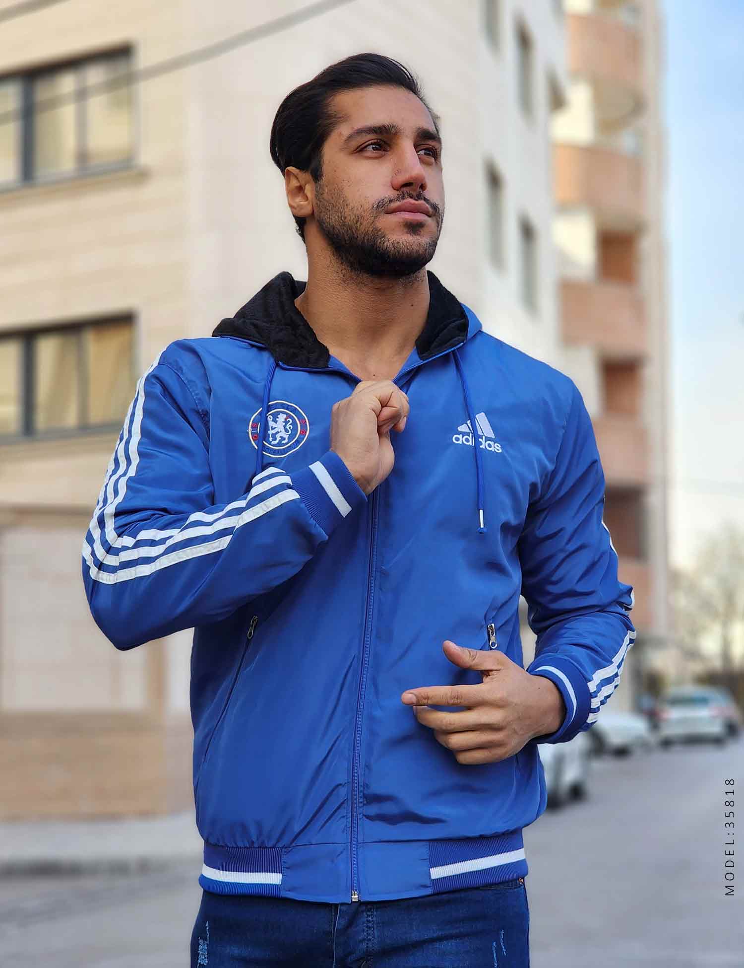 سویشرت کلاهدار مردانه Adidas مدل 35818