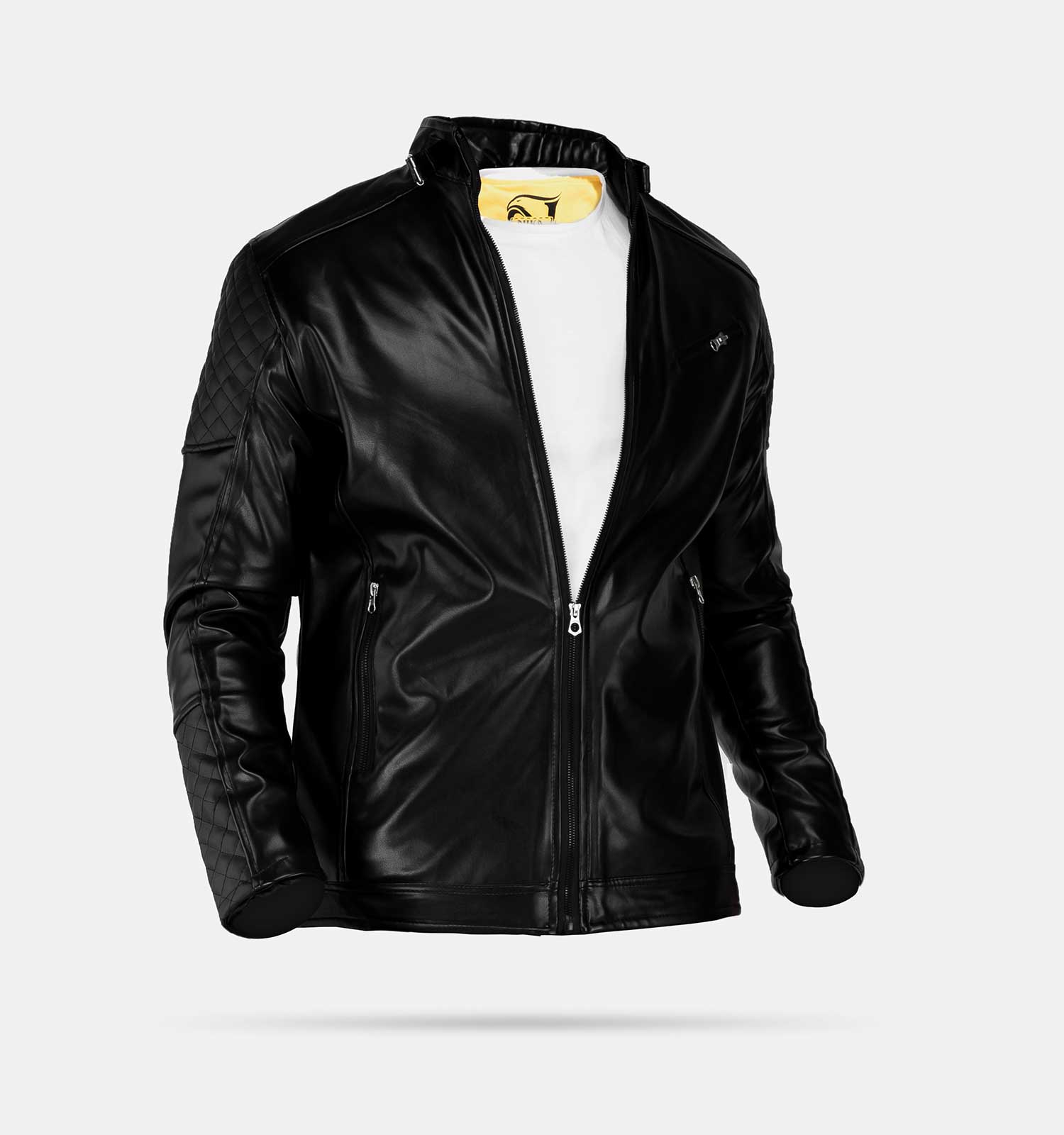 کاپشن چرمی مردانه Alma مدل 24228