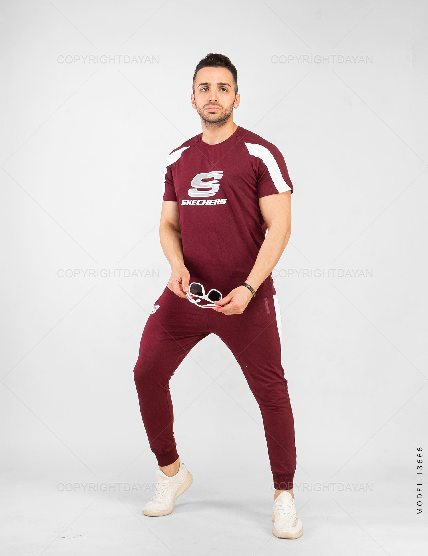 ست تیشرت شلوار مردانه Skechers مدل 18666