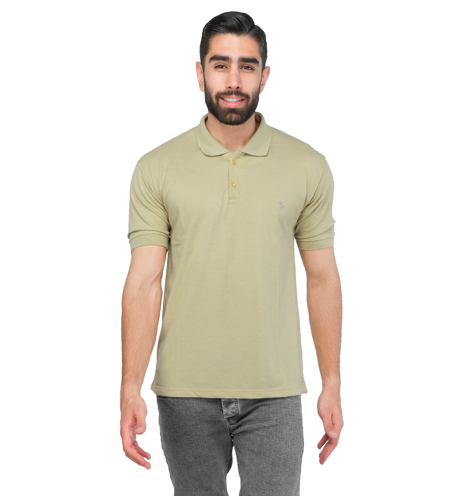 تیشرت Polo مردانه یقه دار ساده مدل 44619
