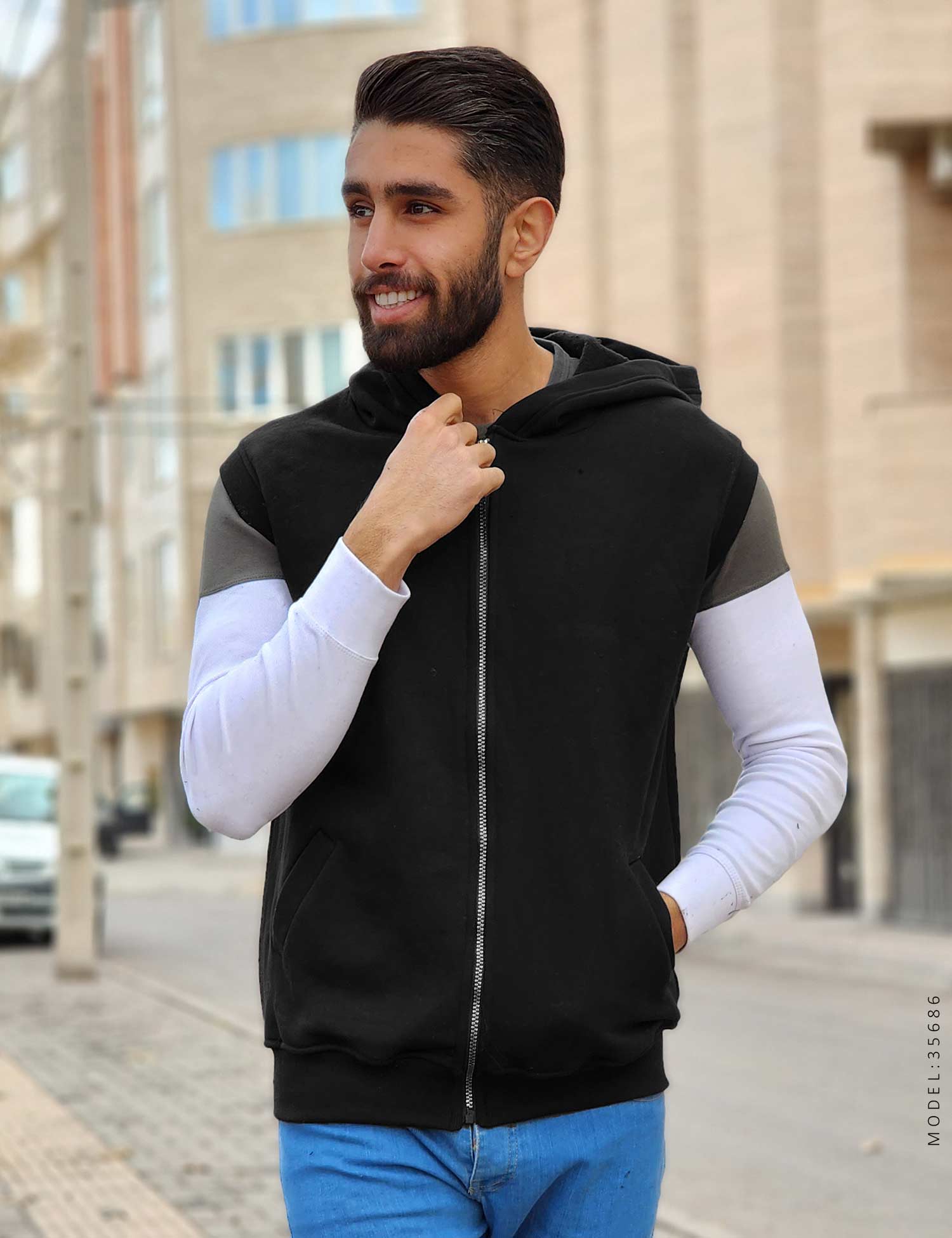 هودی کلاهدار مردانه Benson مدل 35686