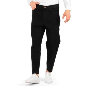 شلوار لی مام استایل مردانه مشکی اسپرت Zara مدل 40117