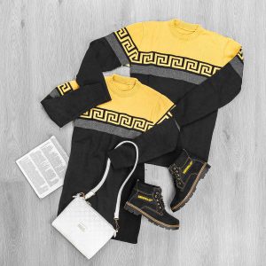 ست دونفره بافت Versace مدل 34557