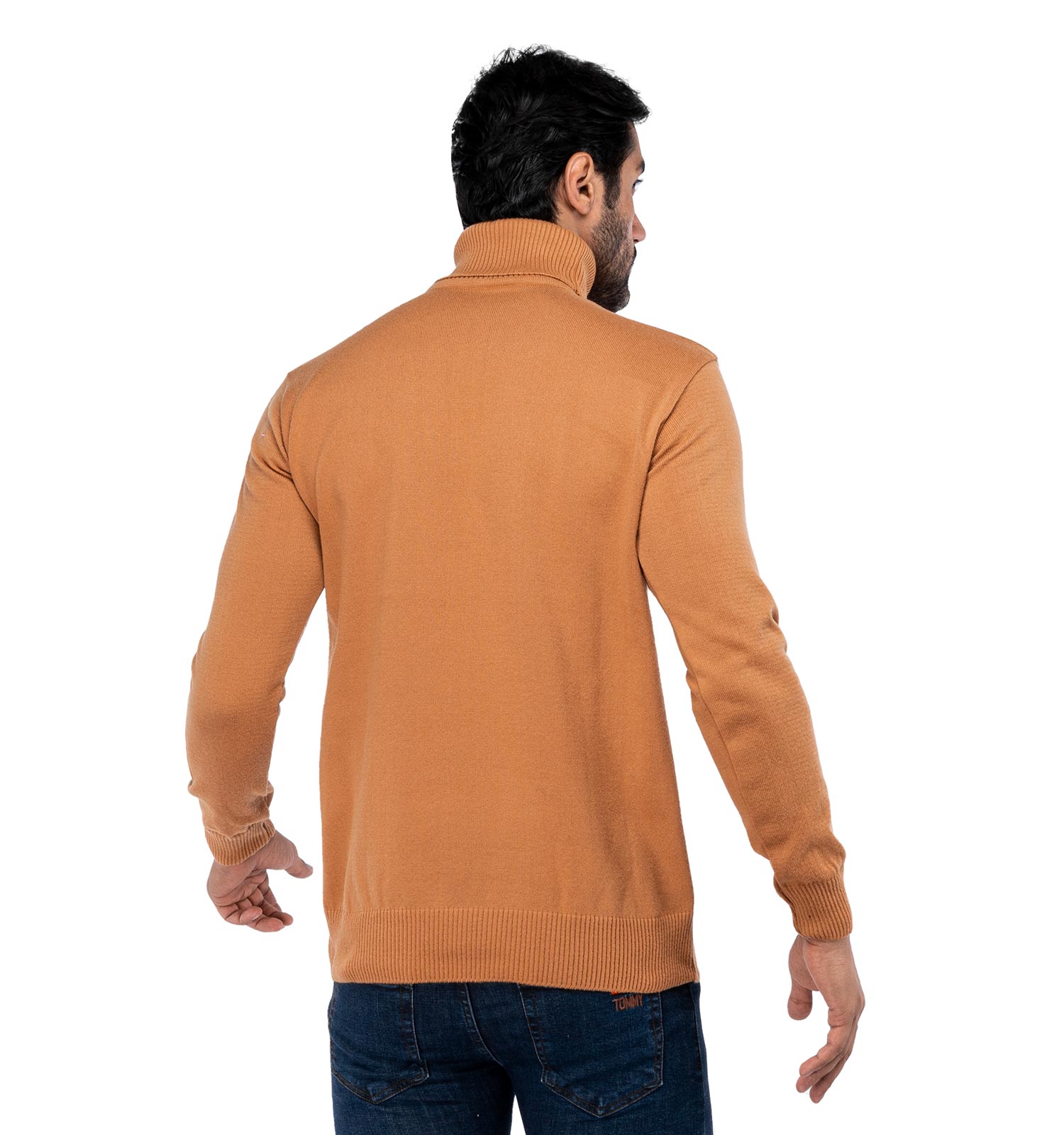 بافت مردانه ساده یقه اسکی Polo مدل 38678