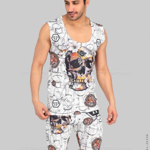 ست رکابی شلوارک مردانه Philipp Plein مدل 25256