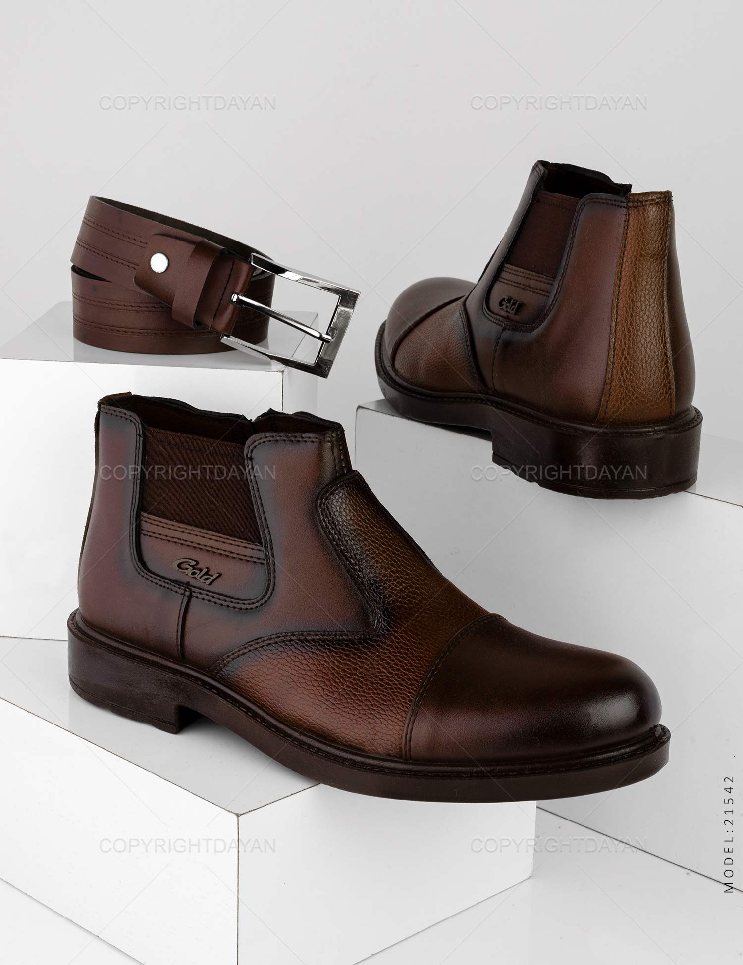 نیم بوت مردانه Massimo Dutti مدل 21542